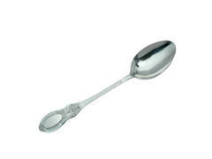 Серебряная чайная ложка с объемным орнаментом на ручке «Купеческая»